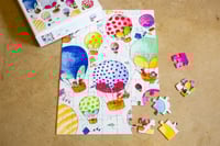 Image 1 of 70 Piece Jigsaw Puzzle - Balloon Race