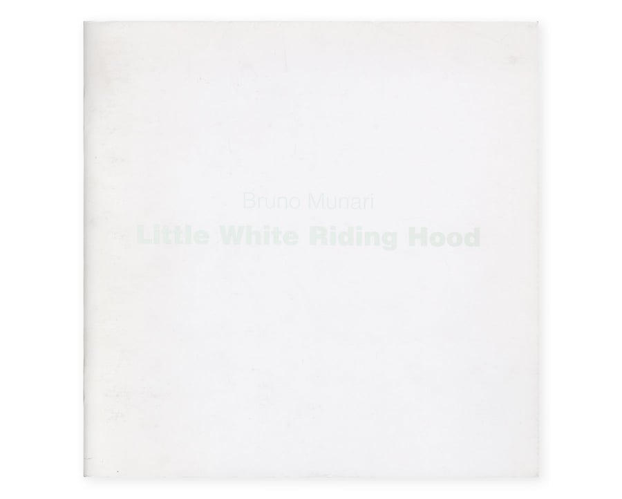 Image of Little White Riding Hood. Bruno Munari 