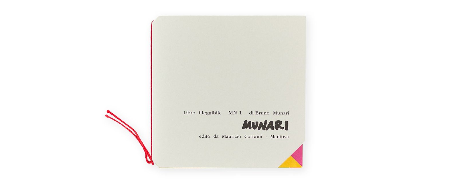 Libro illeggibile MN 1. Bruno Munari | artpapel