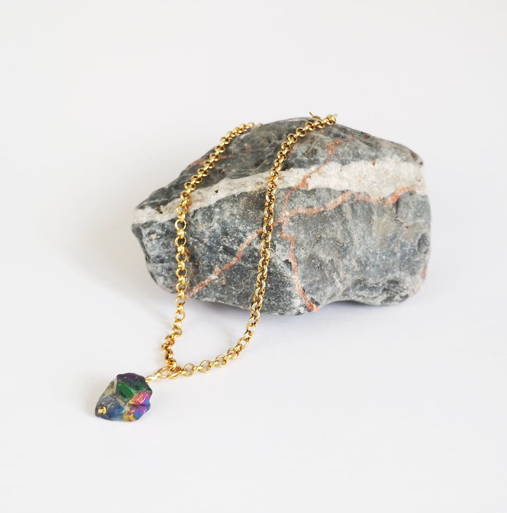 Image of COSMOS rock crystal chain necklace