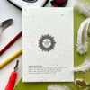 Plantable Seed Cards - Green Baubles Lino Print