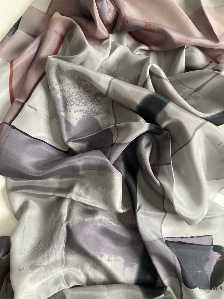 Image of Light grey, soft lilac, powder and other greys.