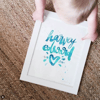 Personalised Hand Lettered Art - Colour