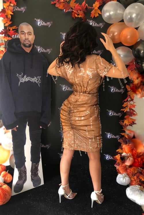Image of Kim Kardashian Met Gala  Wet Look Dress and Wig