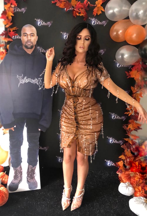 Image of Kim Kardashian Met Gala  Wet Look Dress and Wig