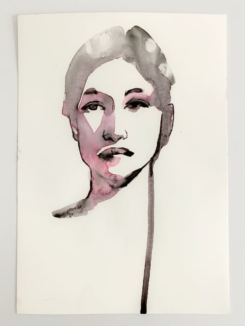 Image of pink minimal sketch (18x25 cm)
