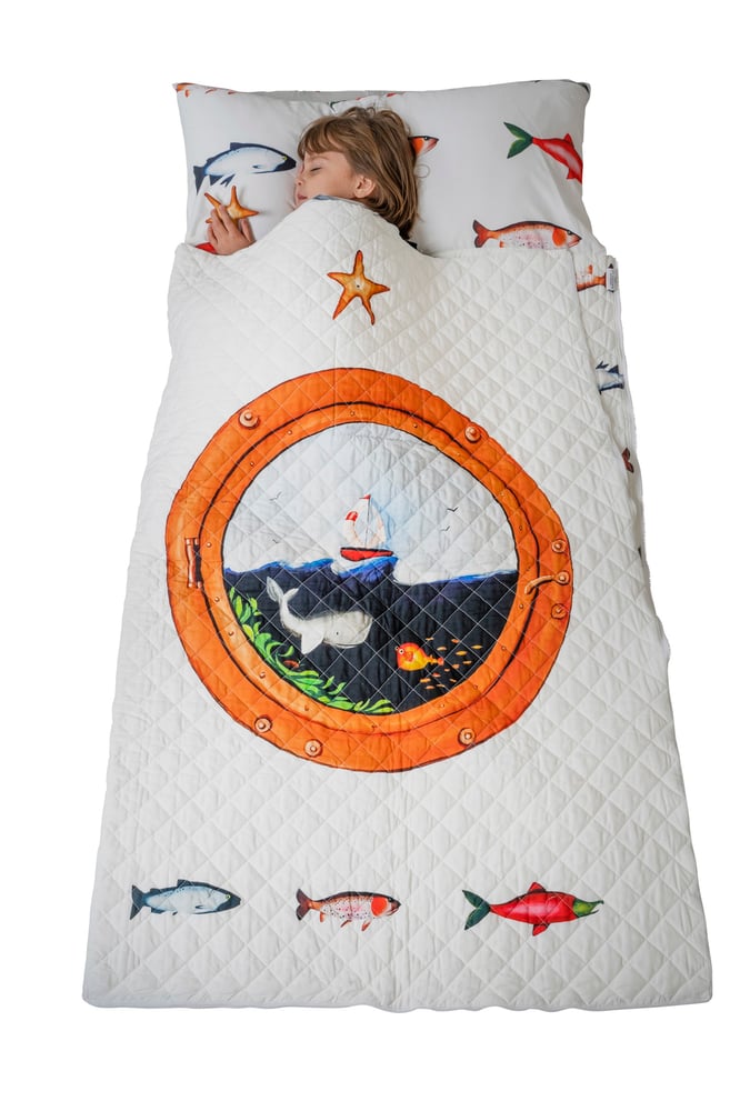 Image of Porthole by the Sea Sleeping bag