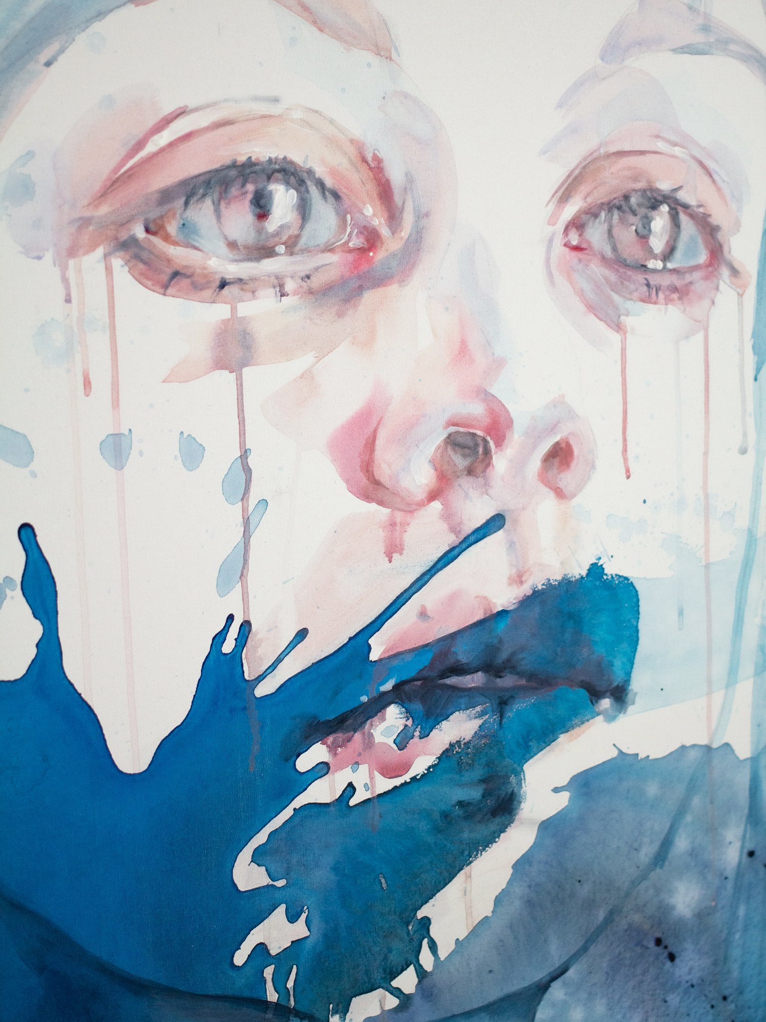Agnes-Cecile wave upon wave, the sea brought me here (100x150 cm)