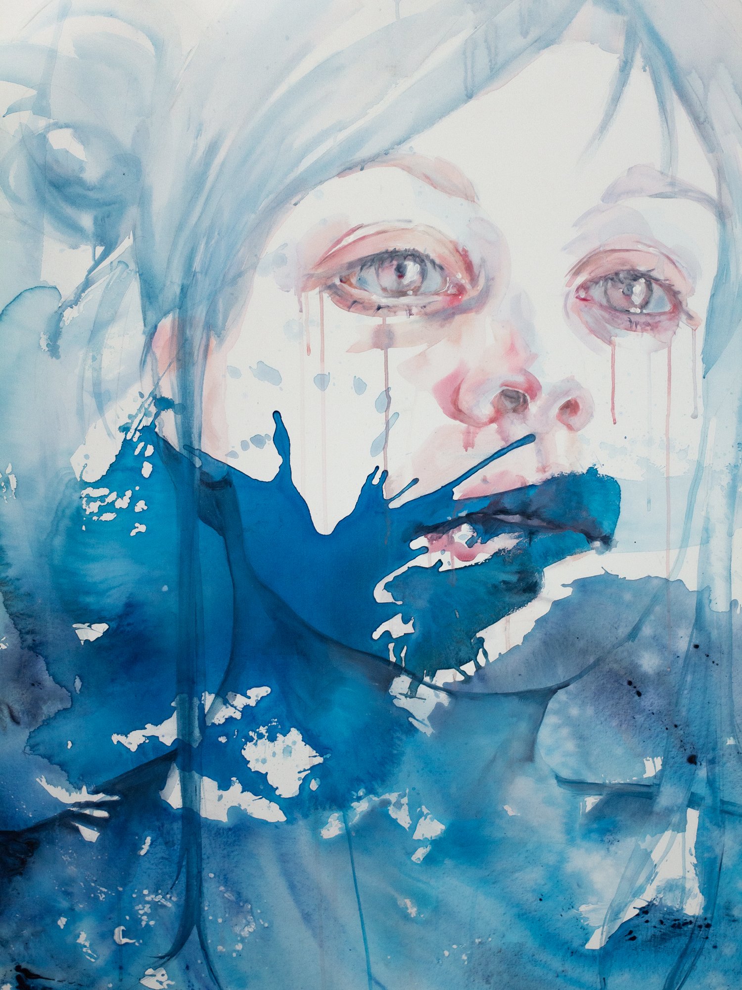 Agnes-Cecile wave upon wave, the sea brought me here (100x150 cm)