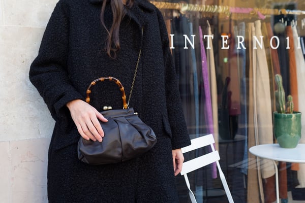 Image of BORSA A TRACOLLA CON CLIP