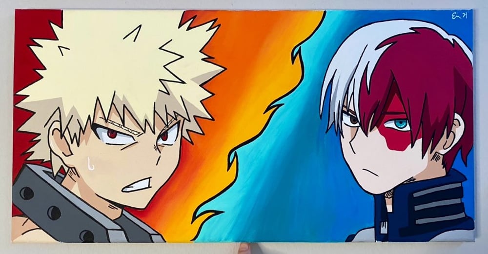 Image of Bakugou x Shoto Original Painting 