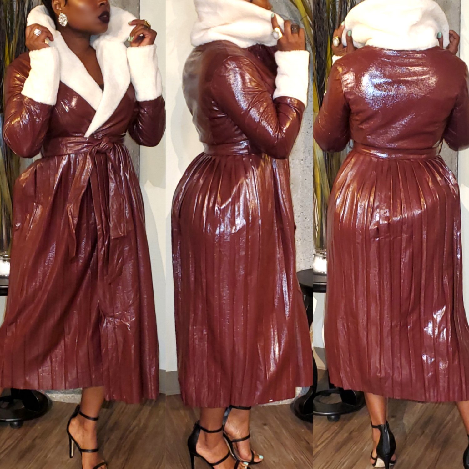 Image of The Vinti' Pleated Coat🍂-**ON SALE**