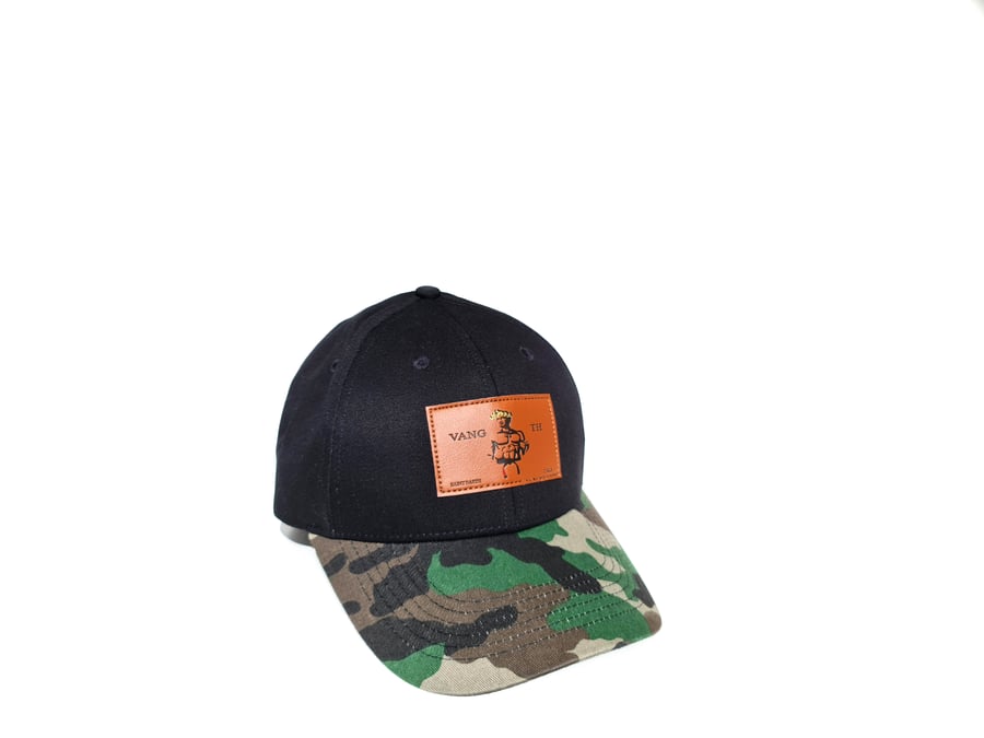 Image of Leathered logo cap