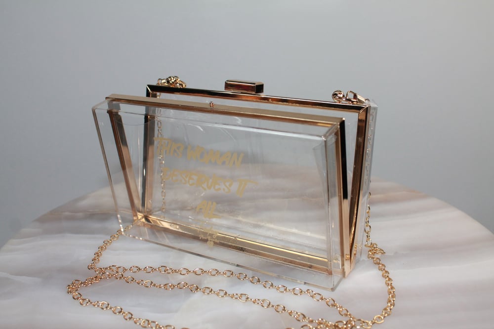 Image of This Woman Deserves It All See Through Transparent Bag