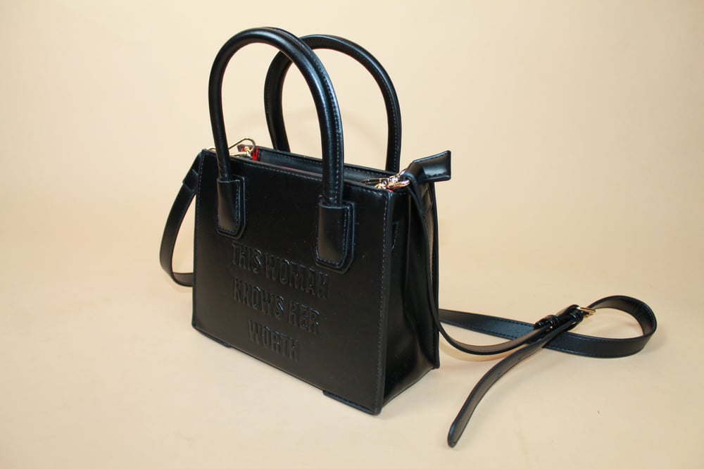 Image of The Worthy Black Leather Bag 