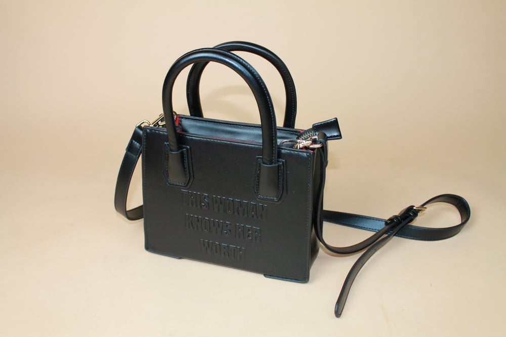 Image of The Worthy Black Leather Bag 
