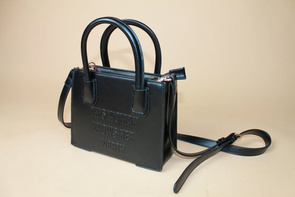 Image of The Worthy Black Leather Bag 