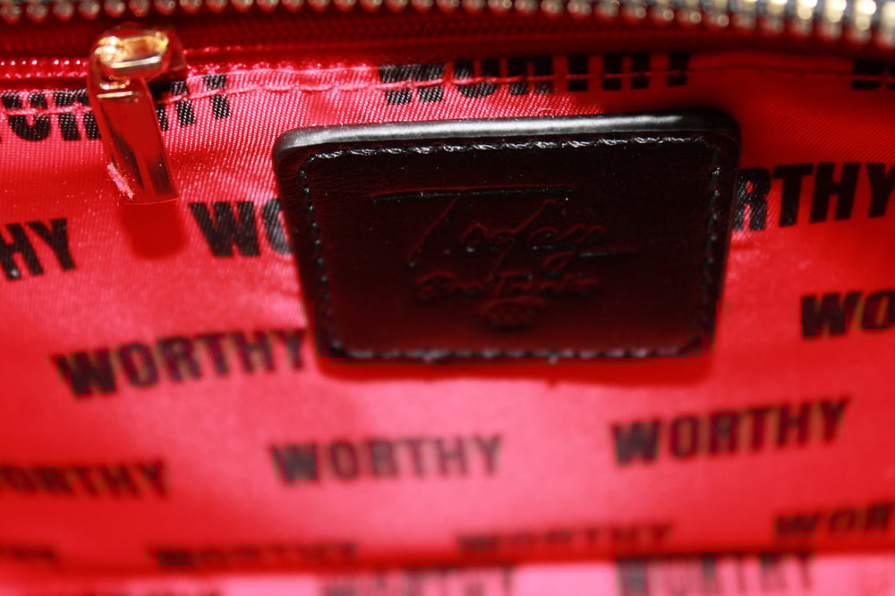 Image of The Worthy Black Leather Bag 