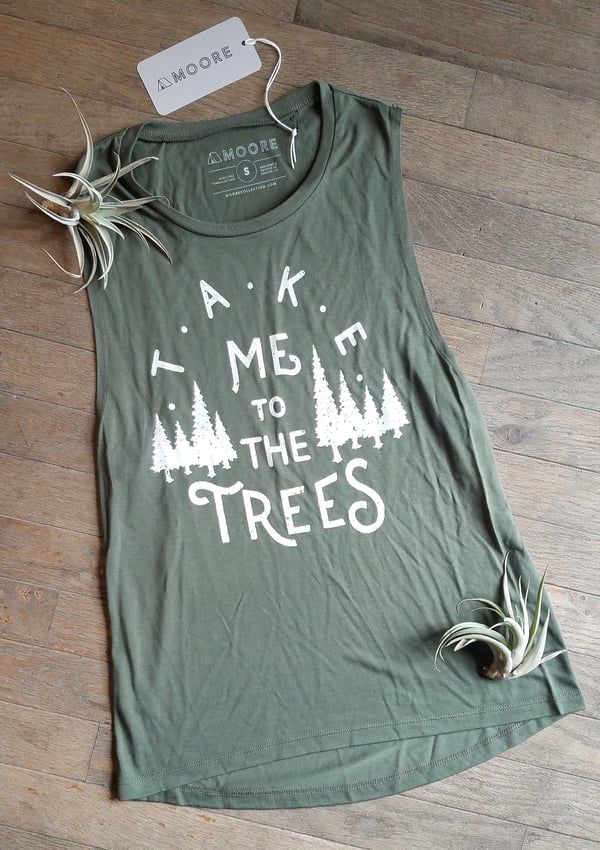 Image of Take Me to the Trees Ladies Muscle Tank