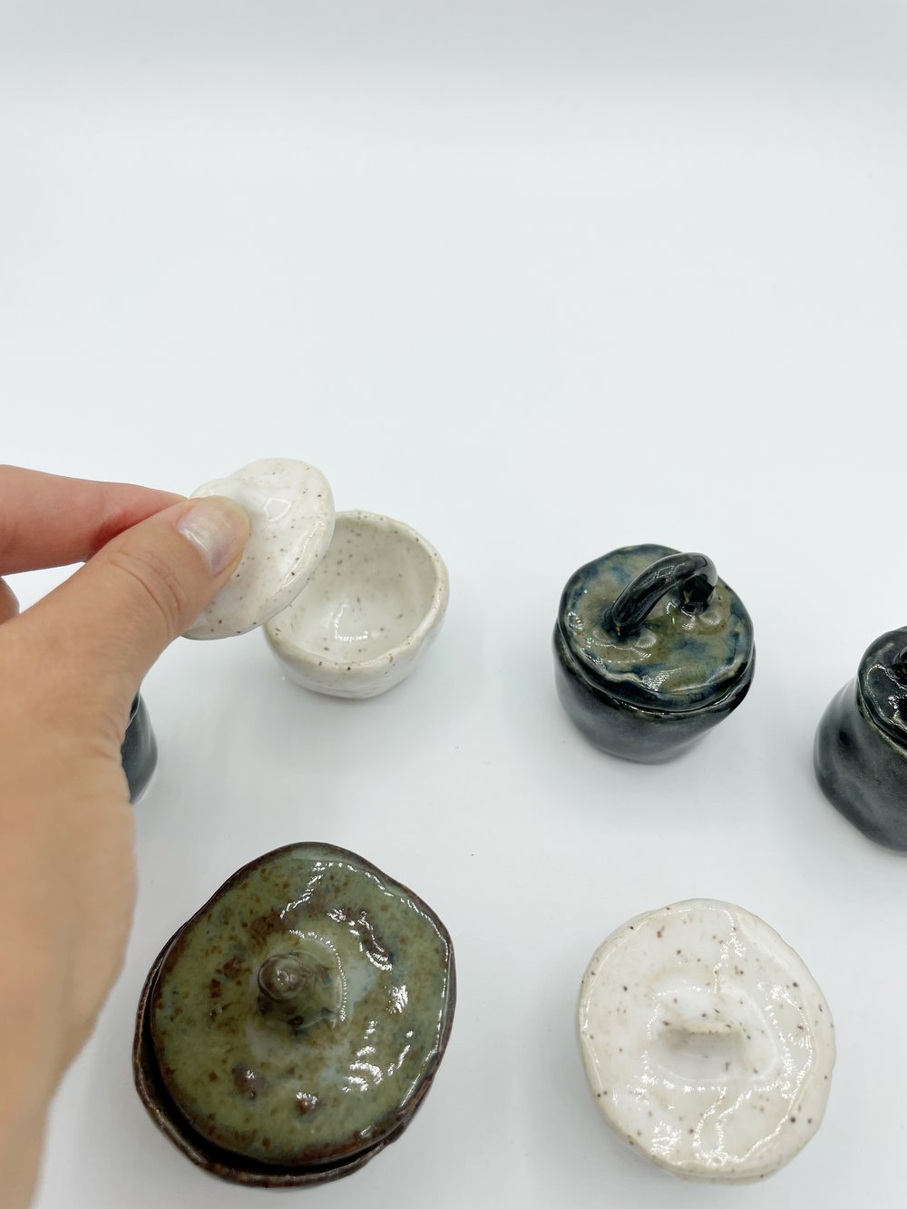 Image of Goblin Pots With Lids 