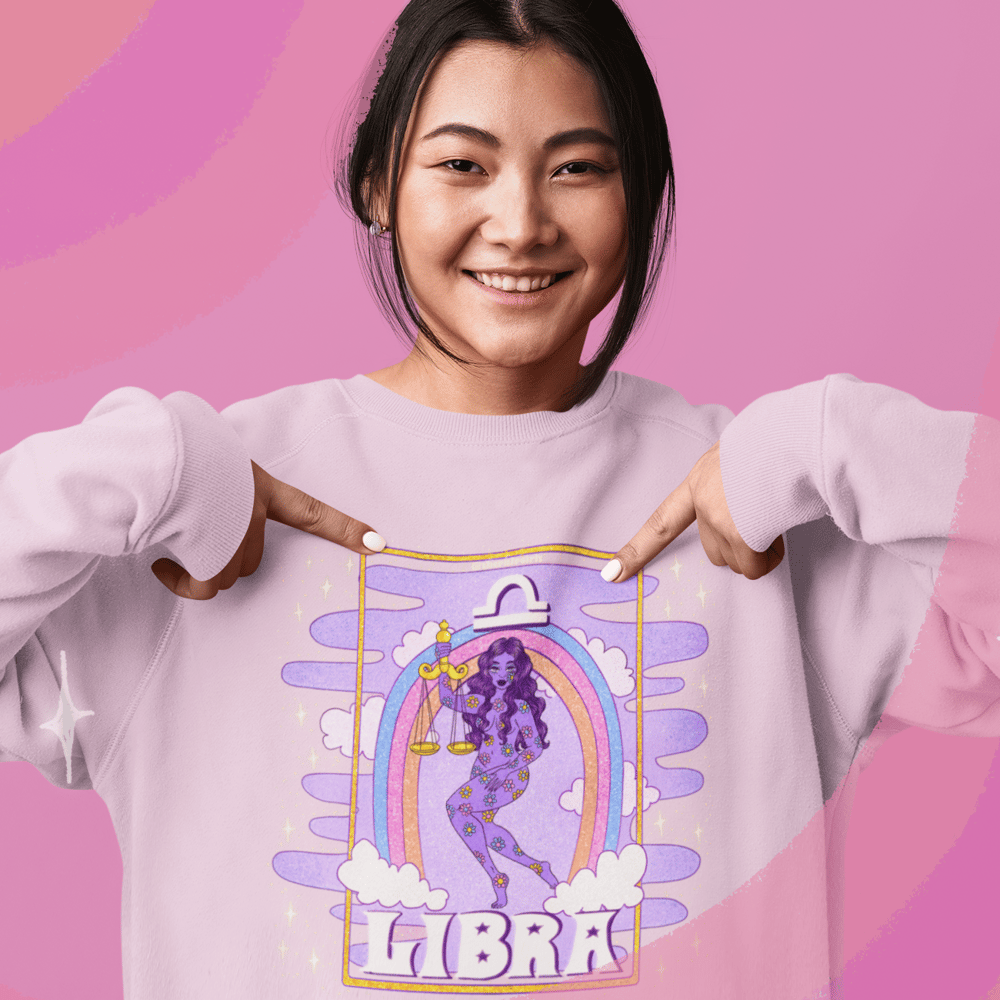 Image of LIBRA PULP ASTROLOGY SWEATSHIRT