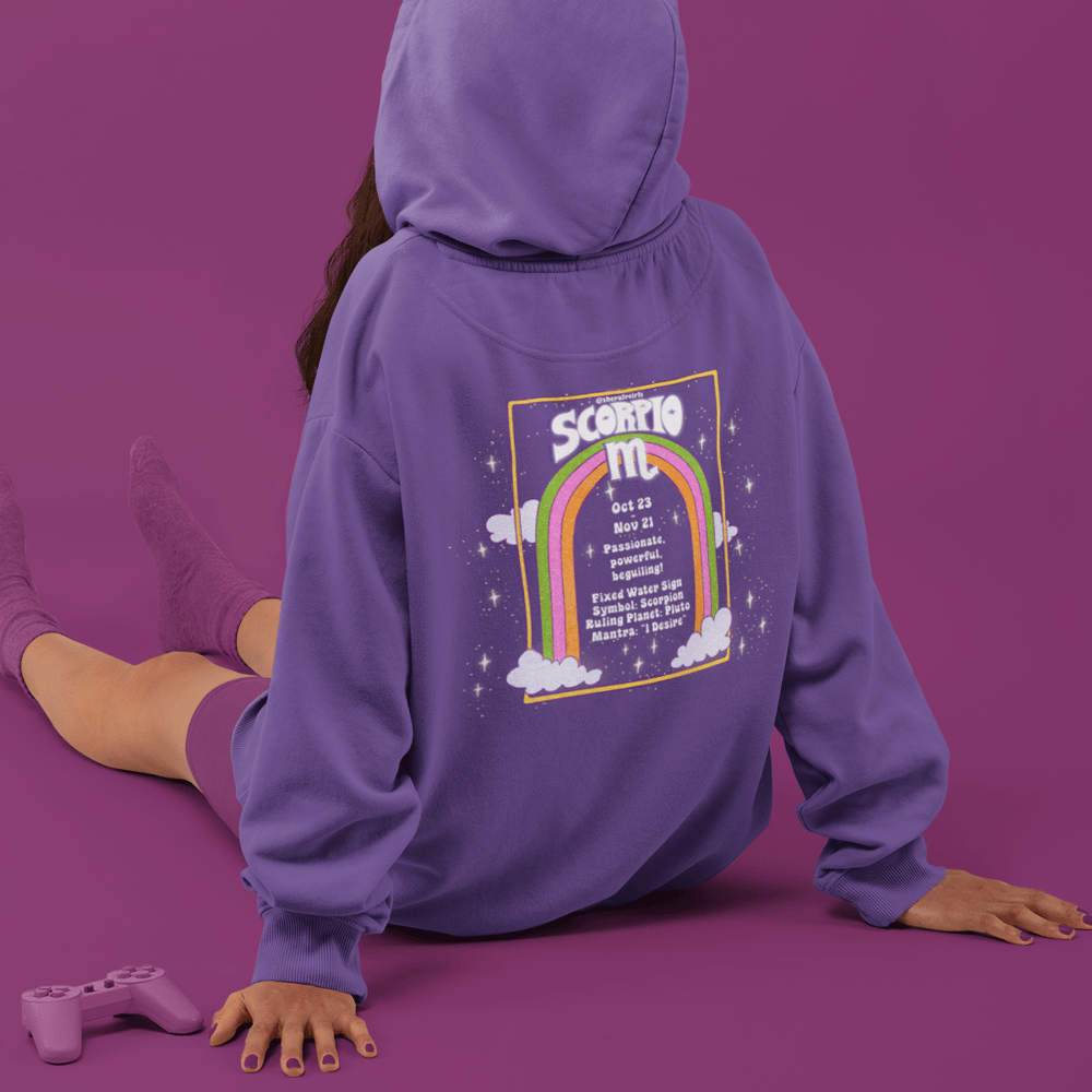 Image of SCORPIO PULP ASTROLOGY SWEATSHIRT