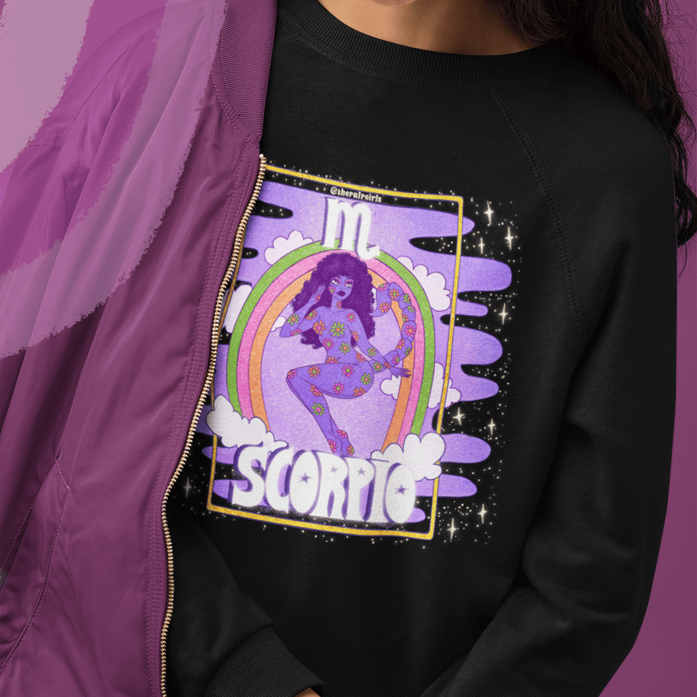 Image of SCORPIO PULP ASTROLOGY SWEATSHIRT
