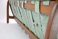 Image 5 of Canapé scandinave vert chiné