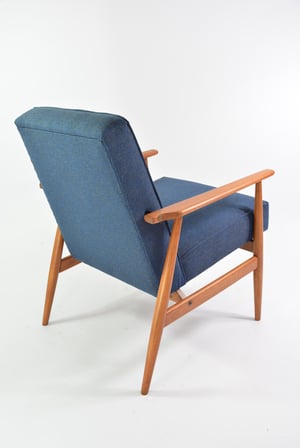 Image of Fauteuils FOX bleu chiné