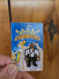 Image 1 of THE CARVER PRO WRESTLING RETRO PIN