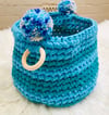 Crocheted Sea Side Basket