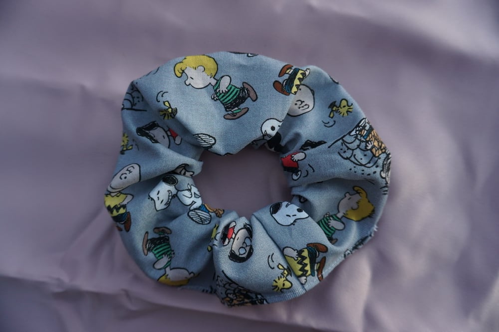 Image of Grey Peanuts Scrunchies/ Headband/ Mask 