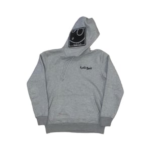 Image of Ghost Oversized Patch Hoodie in Grey/Black