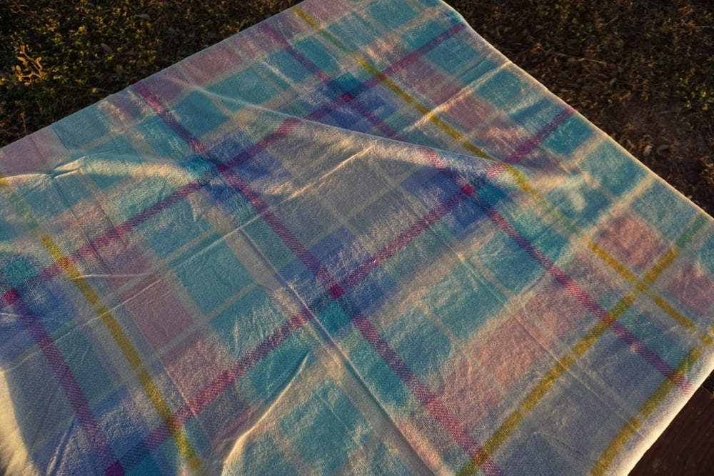 Image of Pastel Plaid Blanket 