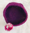 Image of Deep  Purple Crocheted Basket