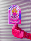 Let's Pig Out sticker