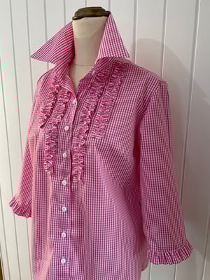 Image of The Pink Check Wendy Shirt
