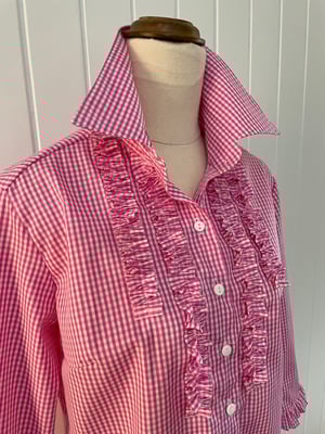 Image of The Pink Check Wendy Shirt