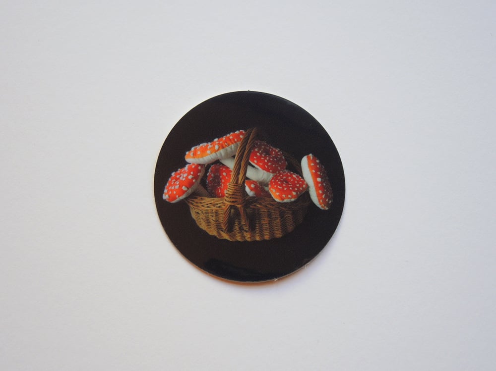 Amanita Simulacrum Basket Sticker