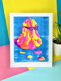 Image 2 of "Busted" RISO Print
