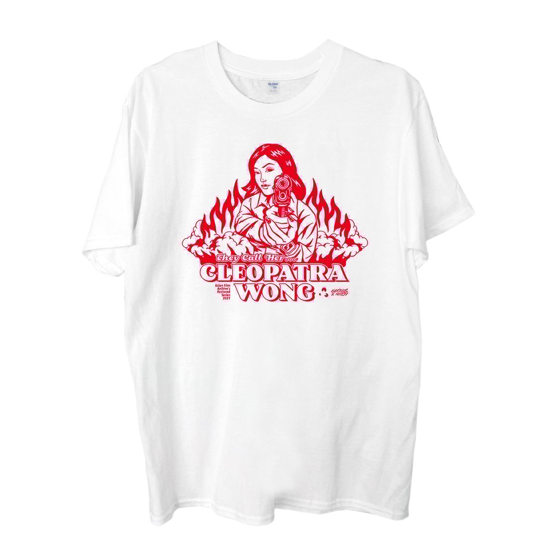 Image of They Call Her...Cleopatra Wong (1978) Silkscreened T-Shirt by K&N for Asian Film Archive