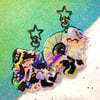 Splatoon 3 Squid Sisters Glitter Epoxy Acrylic Charms ✨