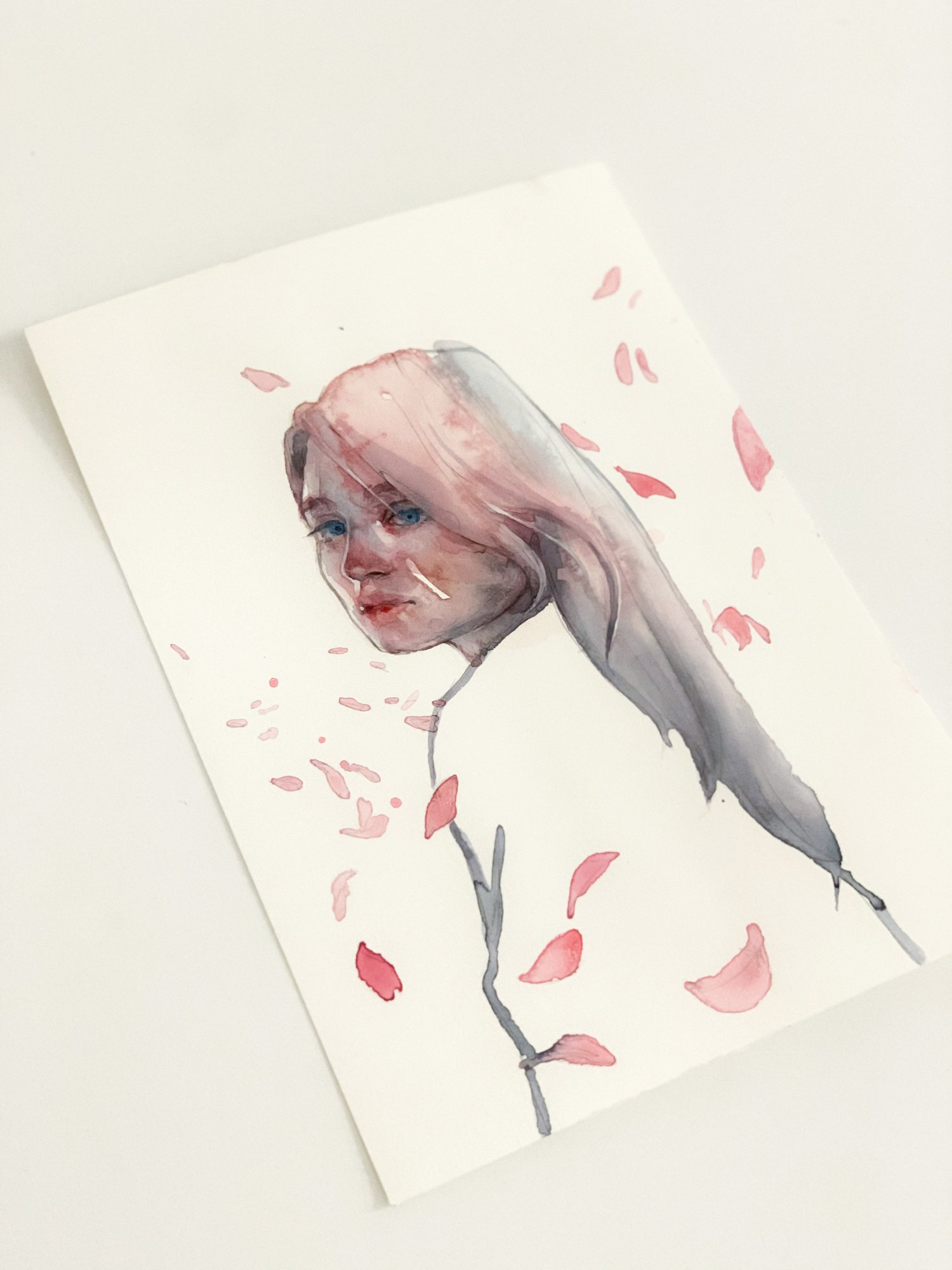 Agnes-Cecile petals sketch (18x25 cm)