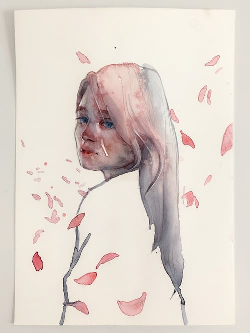 Image of petals sketch (18x25 cm)