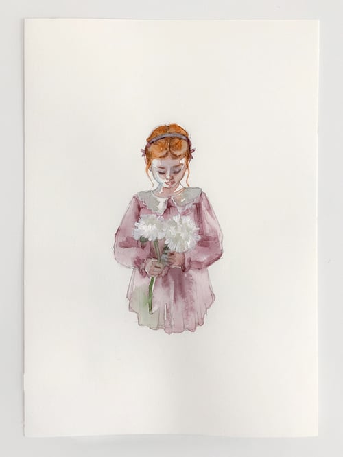 Image of tiny bouquet sketch (18x25 cm)