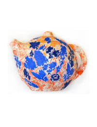 Teapot (orange and blue)