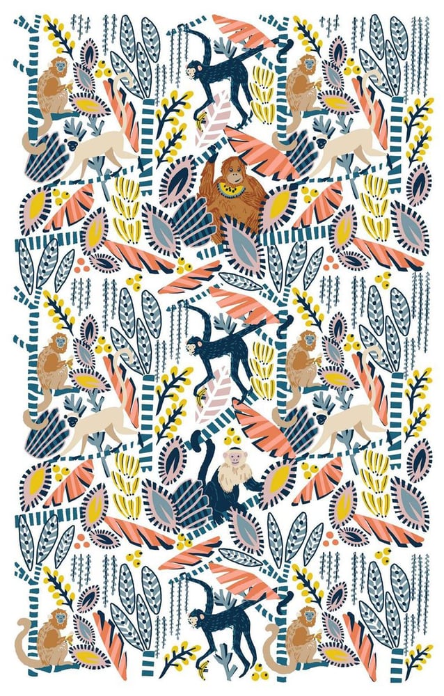 Image of Monkey Tea Towel