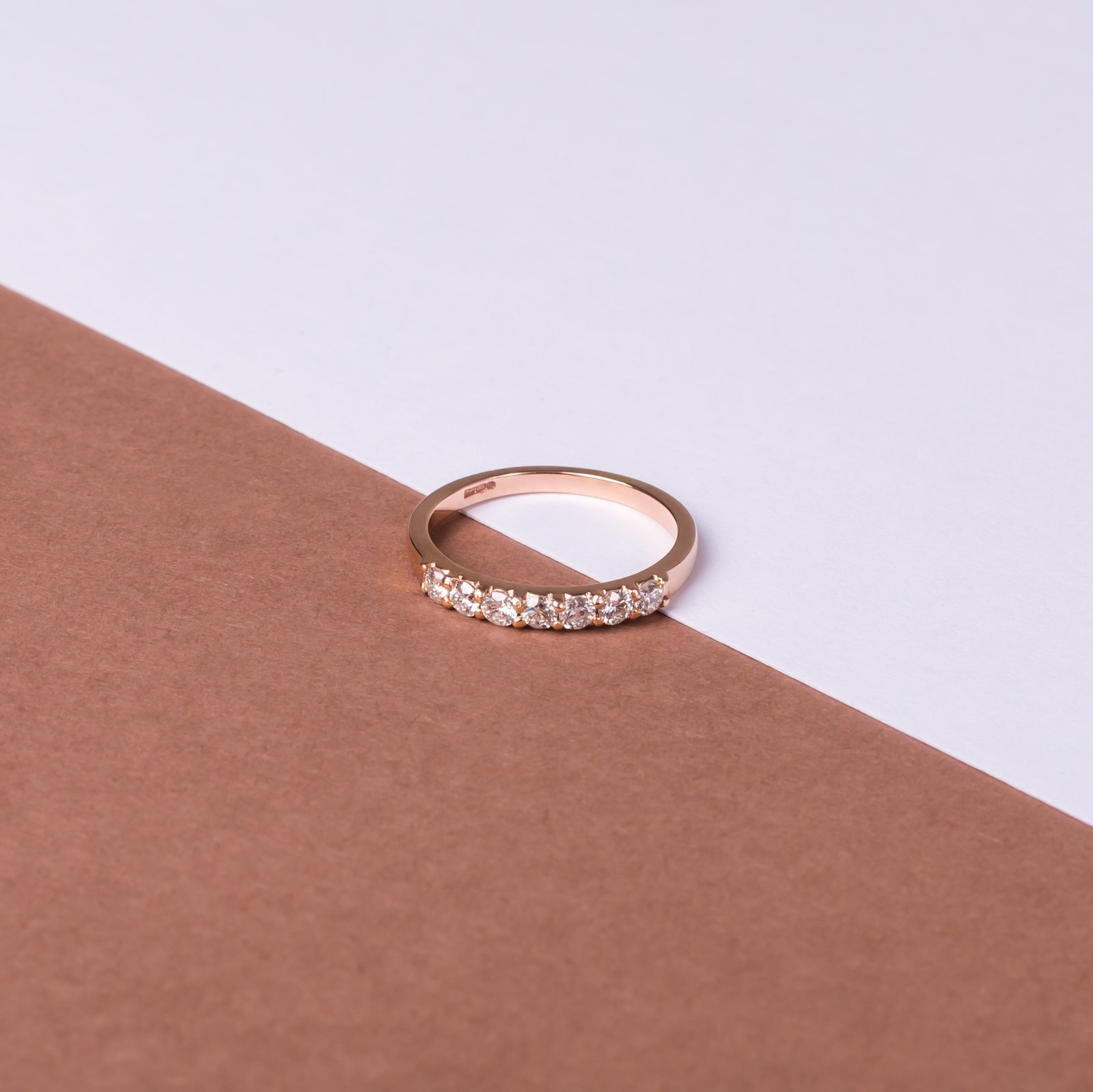 Seven stone diamond eternity ring / Independent Jeweller Manchester Selina Campbell diamond