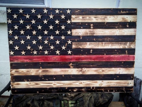 Image of Large Red, White & Blue American Flag