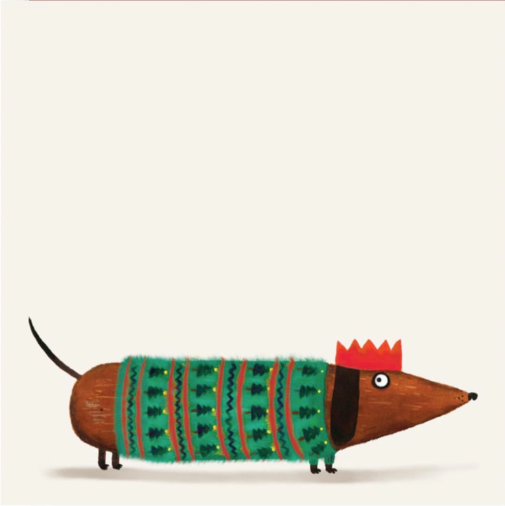 Image of Sausage Dog Christmas Card
